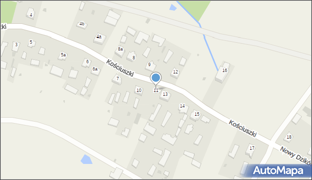 Nowy Dzików, Nowy Dzików, 11, mapa Nowy Dzików