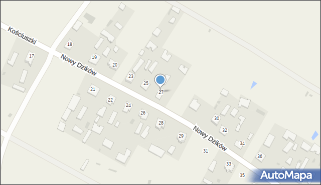 Nowy Dzików, Nowy Dzików, 27, mapa Nowy Dzików