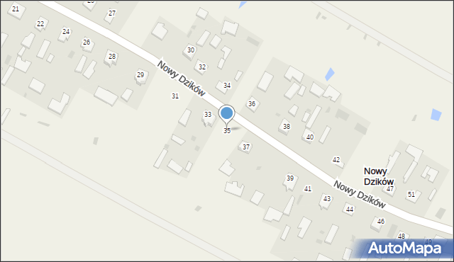 Nowy Dzików, Nowy Dzików, 35, mapa Nowy Dzików