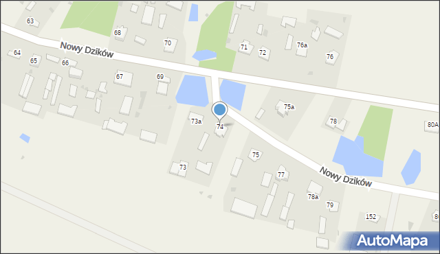 Nowy Dzików, Nowy Dzików, 74, mapa Nowy Dzików