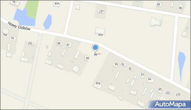 Nowy Dzików, Nowy Dzików, 89, mapa Nowy Dzików