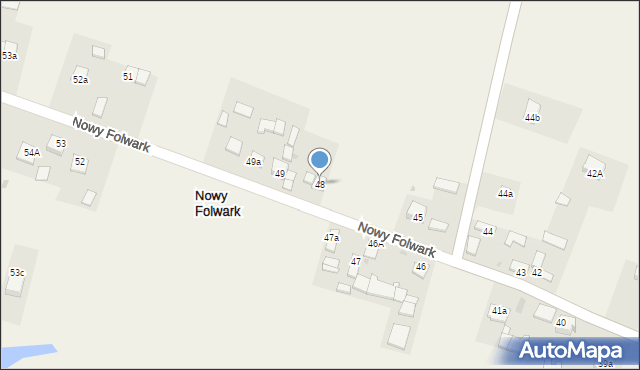 Nowy Folwark, Nowy Folwark, 48, mapa Nowy Folwark