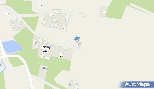 Nowy Gaj, Nowy Gaj, 11a, mapa Nowy Gaj