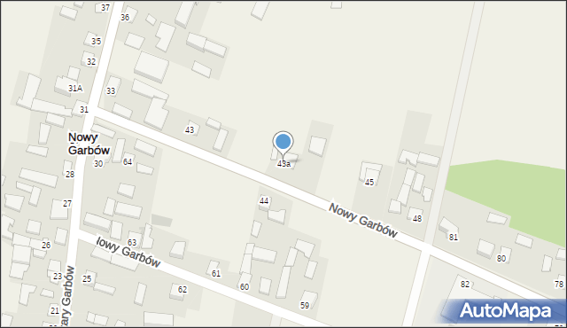 Nowy Garbów, Nowy Garbów, 43a, mapa Nowy Garbów