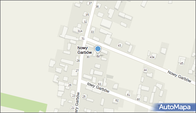 Nowy Garbów, Nowy Garbów, 64, mapa Nowy Garbów