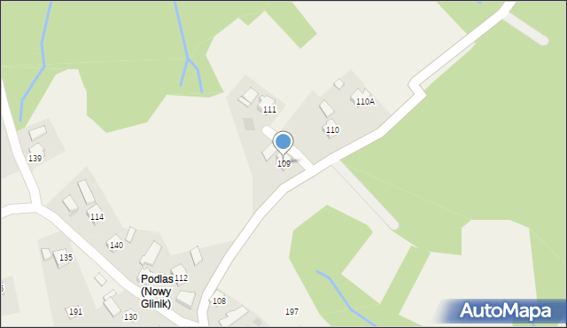 Nowy Glinik, Nowy Glinik, 109, mapa Nowy Glinik