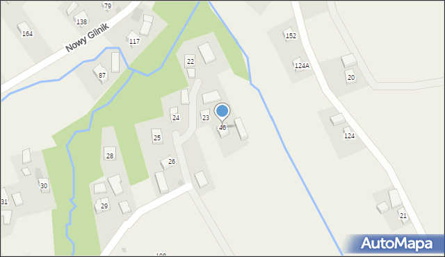 Nowy Glinik, Nowy Glinik, 46, mapa Nowy Glinik