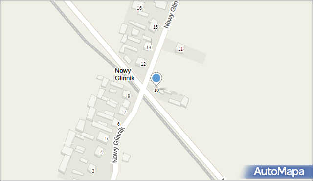 Nowy Glinnik, Nowy Glinnik, 10, mapa Nowy Glinnik