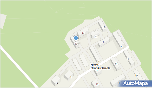 Nowy Glinnik-Osiedle, Nowy Glinnik-Osiedle, 12, mapa Nowy Glinnik-Osiedle