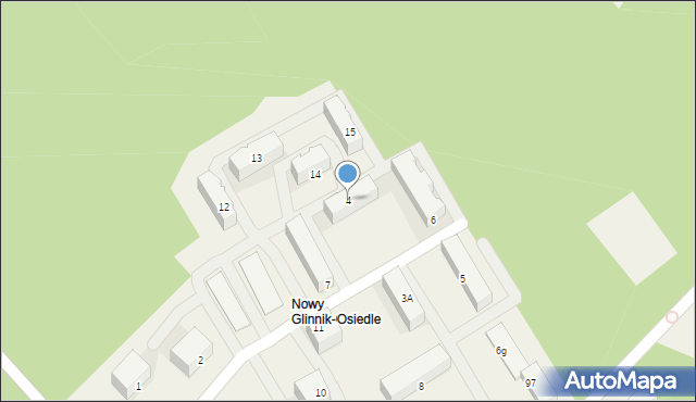 Nowy Glinnik-Osiedle, Nowy Glinnik-Osiedle, 4, mapa Nowy Glinnik-Osiedle