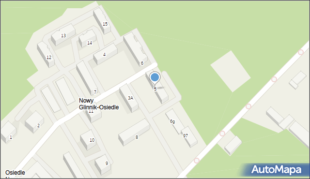 Nowy Glinnik-Osiedle, Nowy Glinnik-Osiedle, 5, mapa Nowy Glinnik-Osiedle