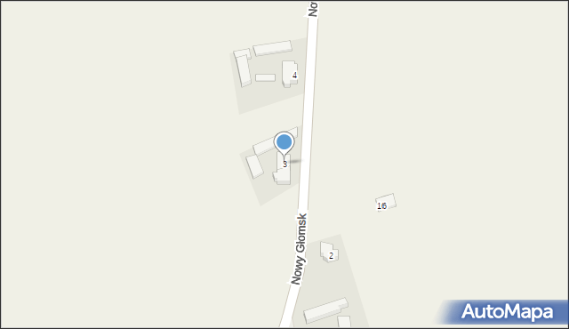 Nowy Głomsk, Nowy Głomsk, 3, mapa Nowy Głomsk