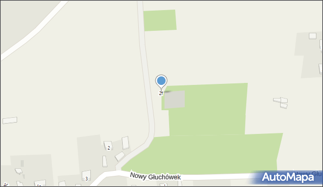 Nowy Głuchówek, Nowy Głuchówek, 2f, mapa Nowy Głuchówek