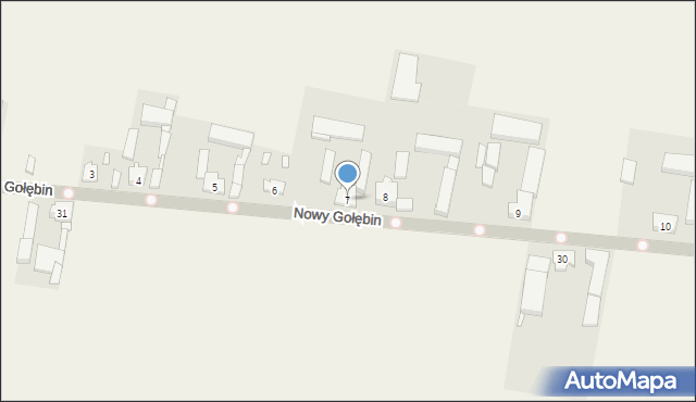 Nowy Gołębin, Nowy Gołębin, 7, mapa Nowy Gołębin