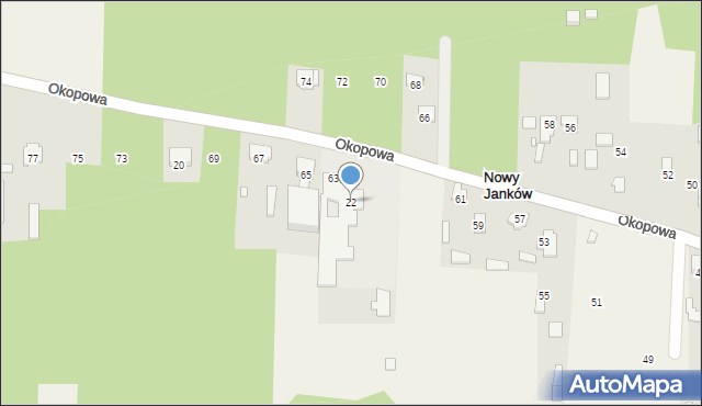 Nowy Janków, Nowy Janków, 22, mapa Nowy Janków