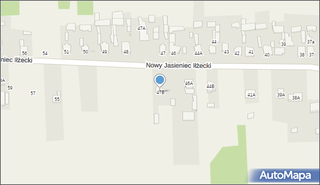 Nowy Jasieniec Iłżecki, Nowy Jasieniec Iłżecki, 47B, mapa Nowy Jasieniec Iłżecki