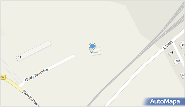 Nowy Jaworów, Nowy Jaworów, 21, mapa Nowy Jaworów