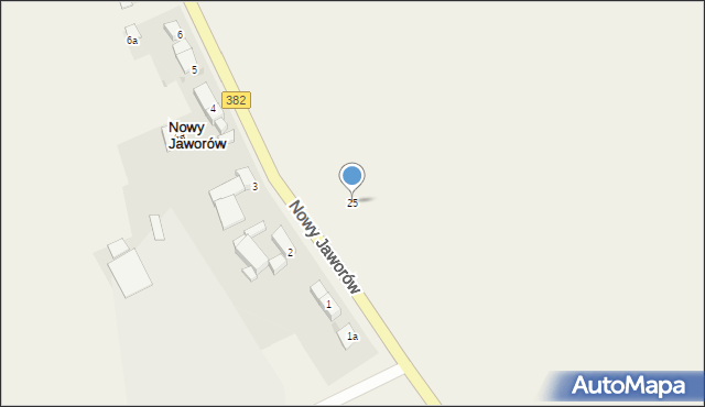 Nowy Jaworów, Nowy Jaworów, 25, mapa Nowy Jaworów