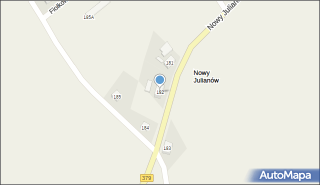 Nowy Julianów, Nowy Julianów, 182, mapa Nowy Julianów