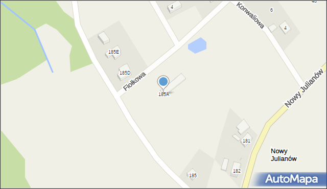 Nowy Julianów, Nowy Julianów, 185A, mapa Nowy Julianów