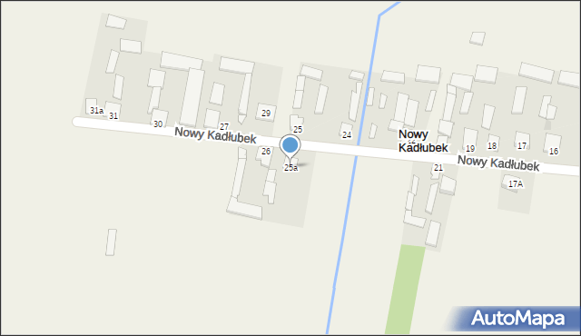 Nowy Kadłubek, Nowy Kadłubek, 25a, mapa Nowy Kadłubek