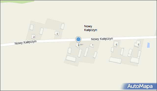 Nowy Kałęczyn, Nowy Kałęczyn, 8, mapa Nowy Kałęczyn
