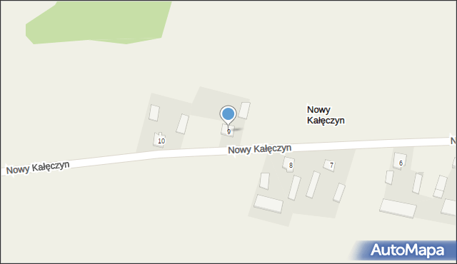 Nowy Kałęczyn, Nowy Kałęczyn, 9, mapa Nowy Kałęczyn