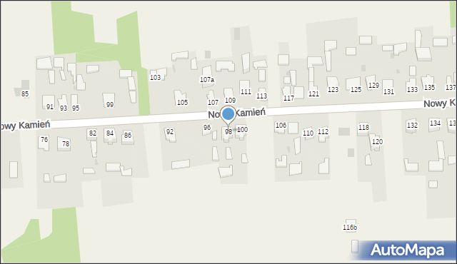 Nowy Kamień, Nowy Kamień, 98, mapa Nowy Kamień