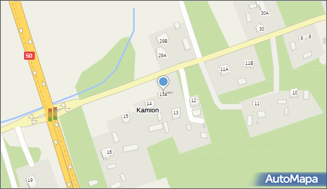 Nowy Kamion, Nowy Kamion, 13a, mapa Nowy Kamion