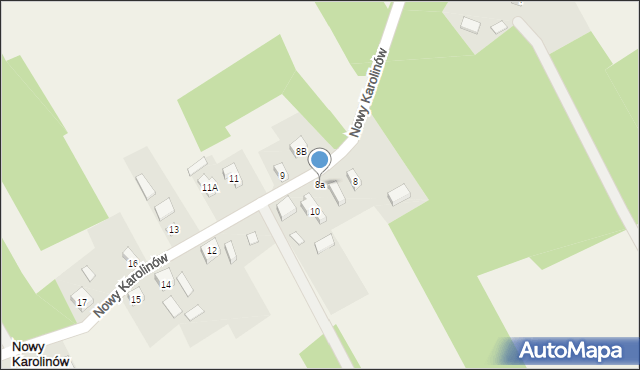 Nowy Karolinów, Nowy Karolinów, 8a, mapa Nowy Karolinów