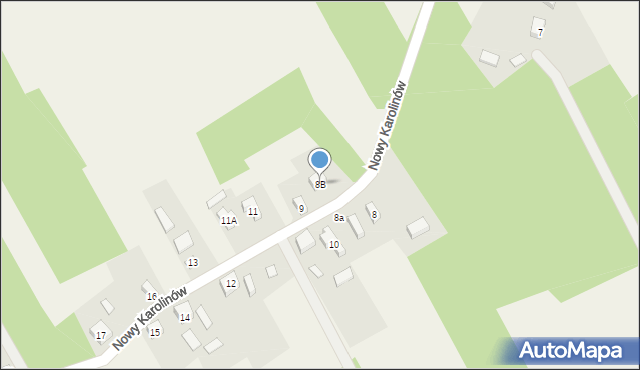 Nowy Karolinów, Nowy Karolinów, 8B, mapa Nowy Karolinów