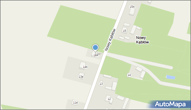 Nowy Kębłów, Nowy Kębłów, 14A, mapa Nowy Kębłów