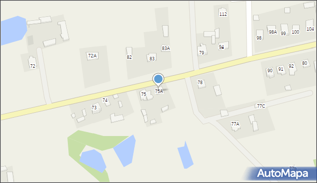 Nowy Kiełbów, Nowy Kiełbów, 75A, mapa Nowy Kiełbów
