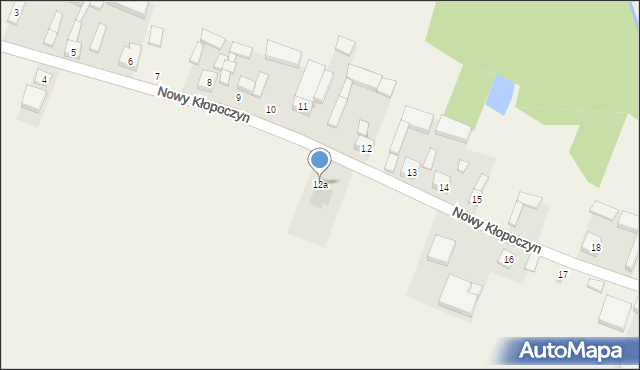 Nowy Kłopoczyn, Nowy Kłopoczyn, 12a, mapa Nowy Kłopoczyn