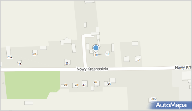 Nowy Krasnosielc, Nowy Krasnosielc, 30, mapa Nowy Krasnosielc