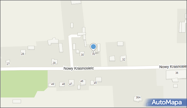 Nowy Krasnosielc, Nowy Krasnosielc, 31, mapa Nowy Krasnosielc