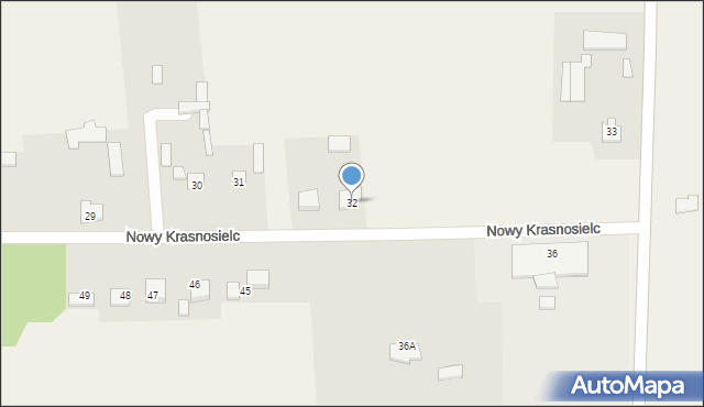 Nowy Krasnosielc, Nowy Krasnosielc, 32, mapa Nowy Krasnosielc