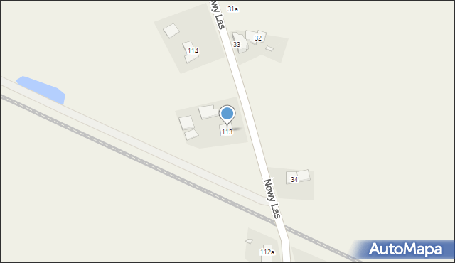 Nowy Las, Nowy Las, 113, mapa Nowy Las