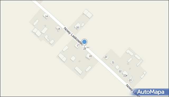 Nowy Laskowiec, Nowy Laskowiec, 18, mapa Nowy Laskowiec