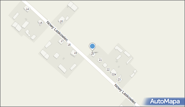 Nowy Laskowiec, Nowy Laskowiec, 20, mapa Nowy Laskowiec