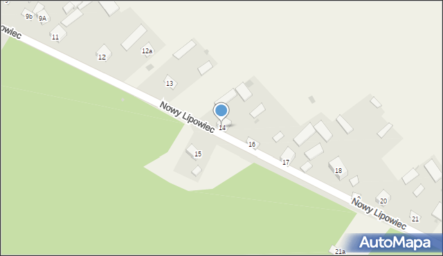 Nowy Lipowiec, Nowy Lipowiec, 14, mapa Nowy Lipowiec