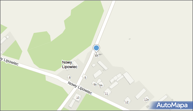 Nowy Lipowiec, Nowy Lipowiec, 8A, mapa Nowy Lipowiec