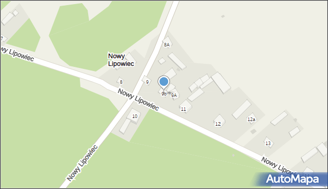 Nowy Lipowiec, Nowy Lipowiec, 9b, mapa Nowy Lipowiec