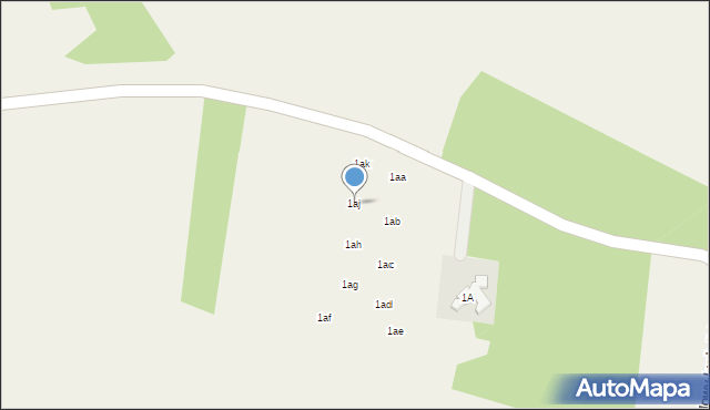 Nowy Ludwików, Nowy Ludwików, 1aj, mapa Nowy Ludwików