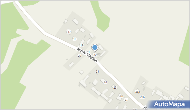 Nowy Majdan, Nowy Majdan, 22, mapa Nowy Majdan