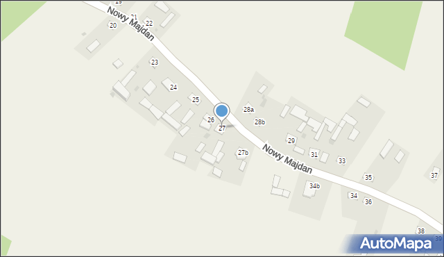 Nowy Majdan, Nowy Majdan, 27, mapa Nowy Majdan