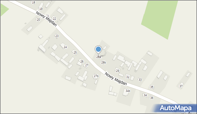 Nowy Majdan, Nowy Majdan, 28a, mapa Nowy Majdan