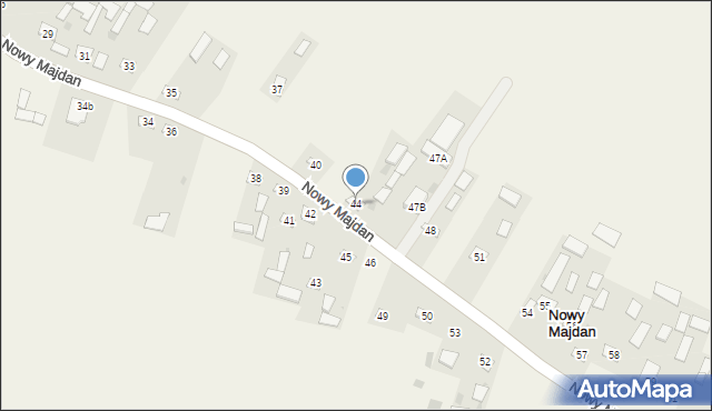Nowy Majdan, Nowy Majdan, 44, mapa Nowy Majdan
