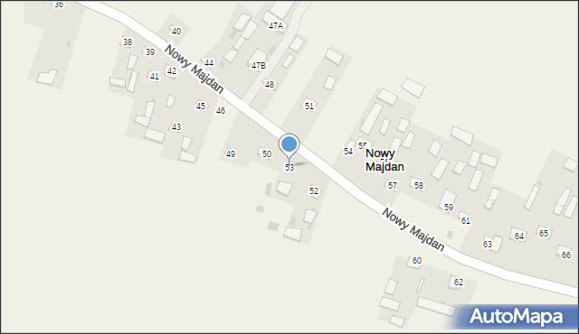 Nowy Majdan, Nowy Majdan, 53, mapa Nowy Majdan