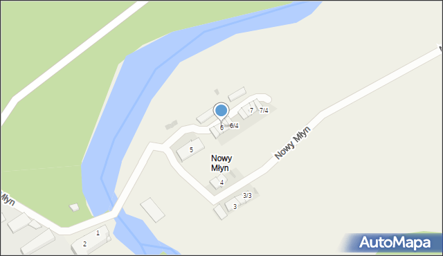 Nowy Młyn, Nowy Młyn, 6, mapa Nowy Młyn